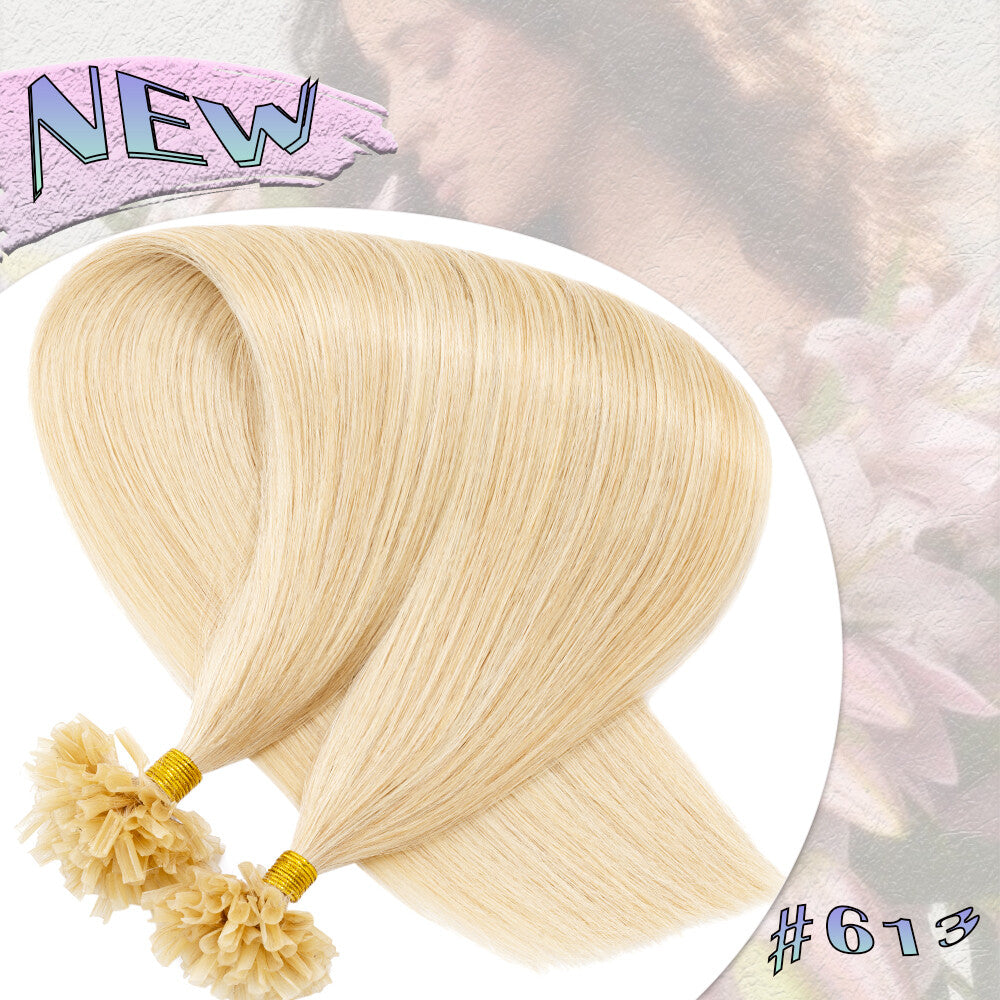 Pre Bonded Keratin Hair Extensions - Human Hair Remy U Tip Thick Strands
