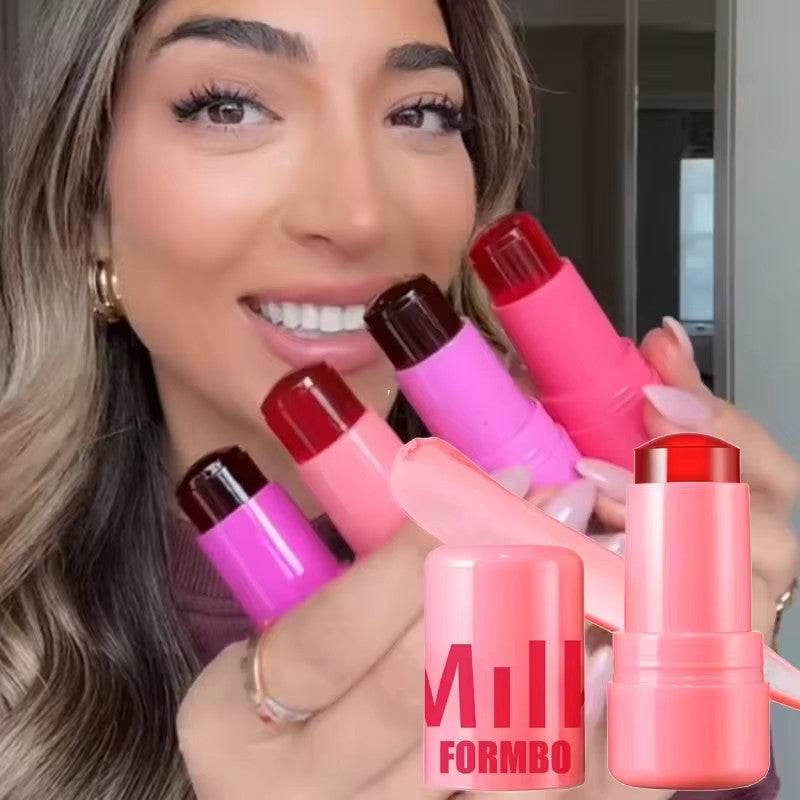 3-in-1 Milk Jelly Lip & Cheek Tint - Long Lasting, Hydrating Matte Rouge