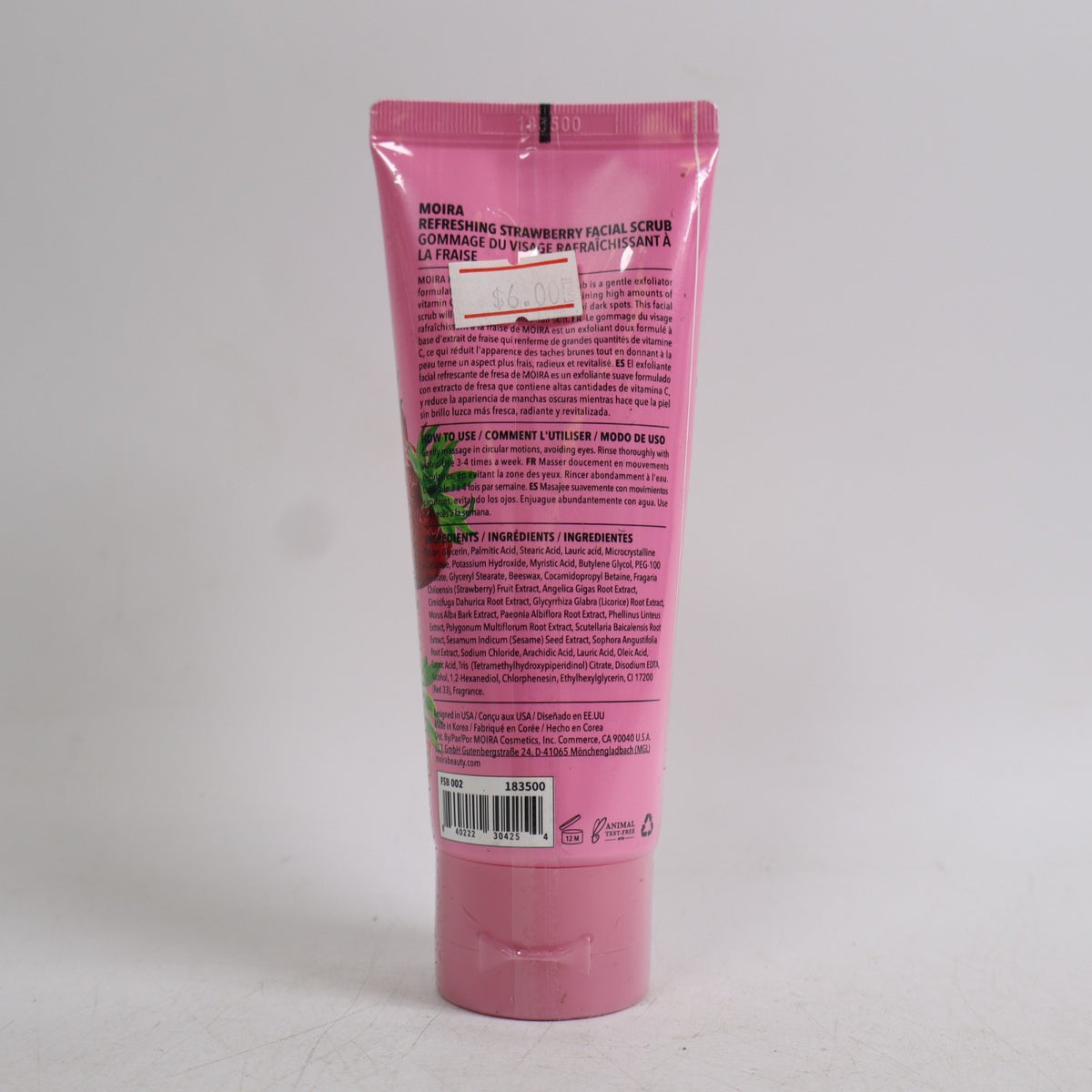 Moira Refreshing Strawberry Facial Scrub 2.7 fl oz
