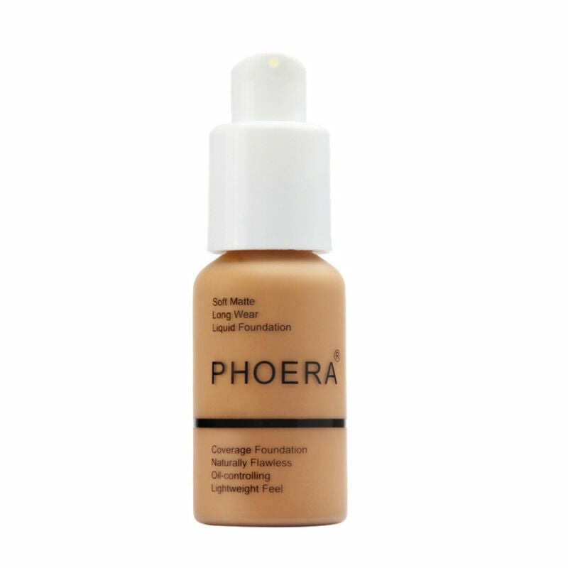 Full Coverage Liquid Foundation Makeup - Long-Lasting, Brightening, Oil Control