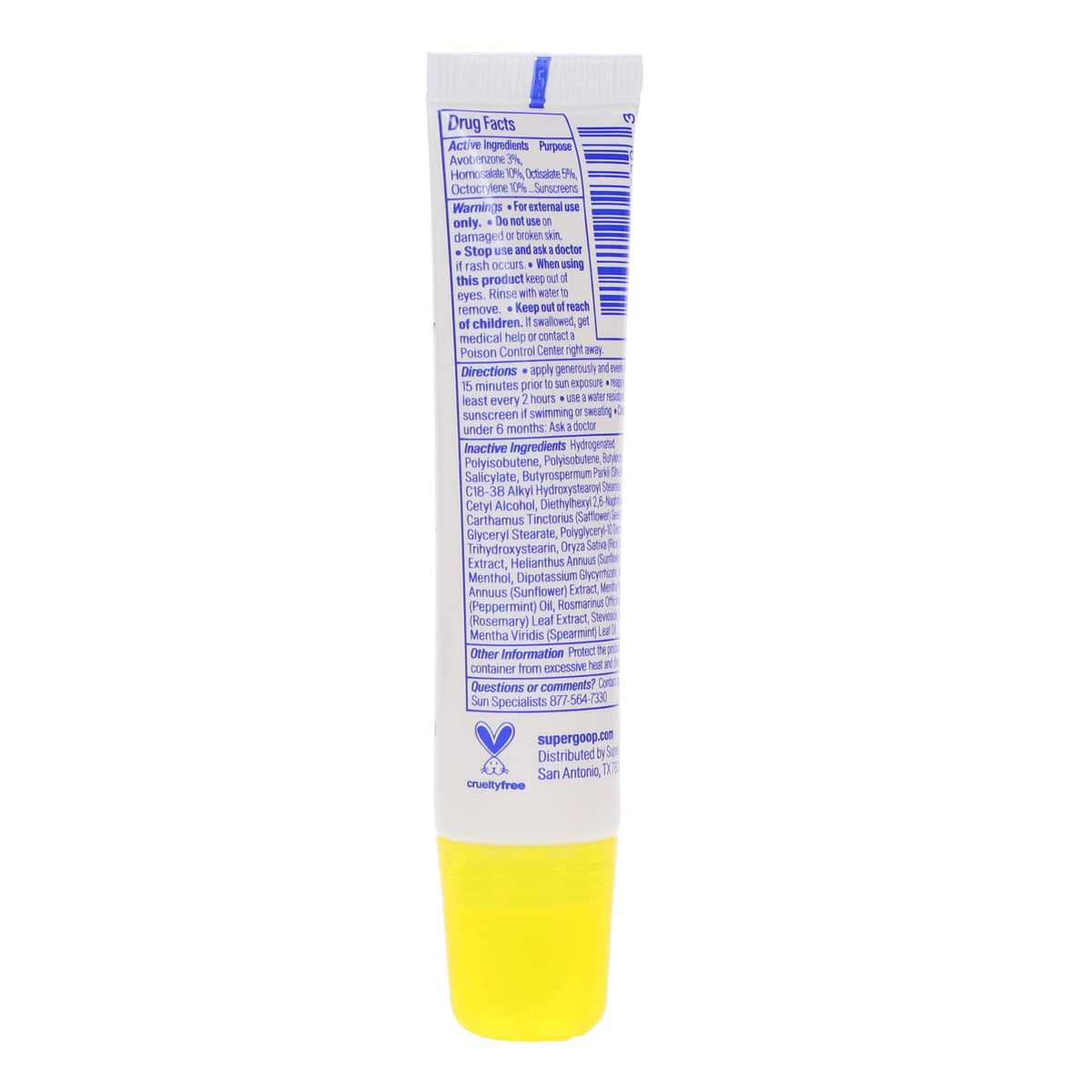 Lip Balm with SPF 30 Mint Flavor - Hydrating Sun Protection 0.5 oz