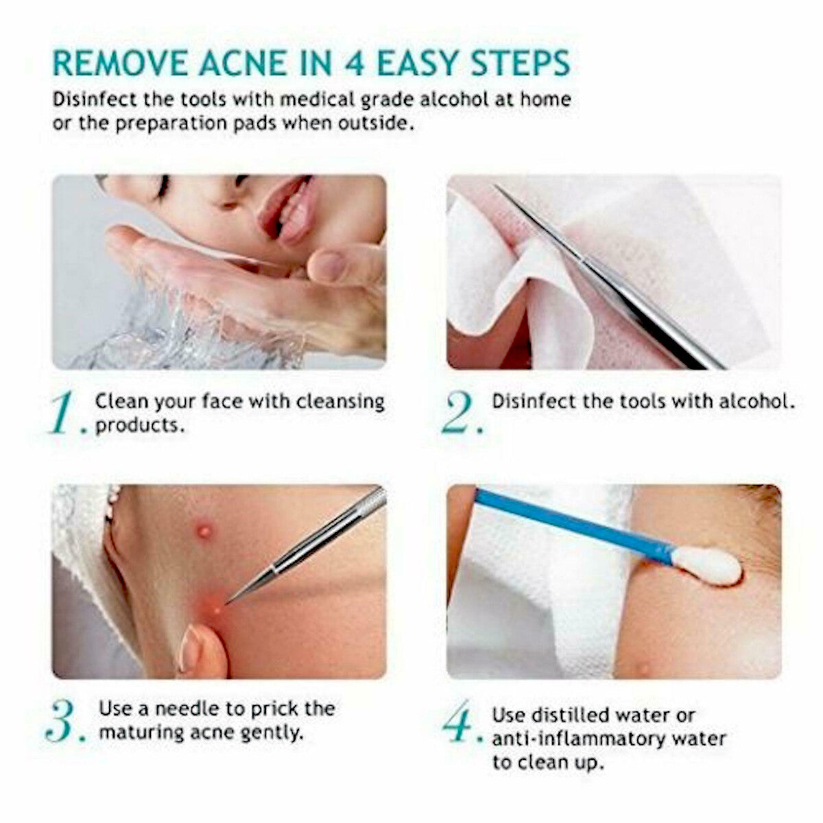 Blackhead Remover Tool Kit - 9 Pcs Pimple Acne Comedone Extractors for Skin Care
