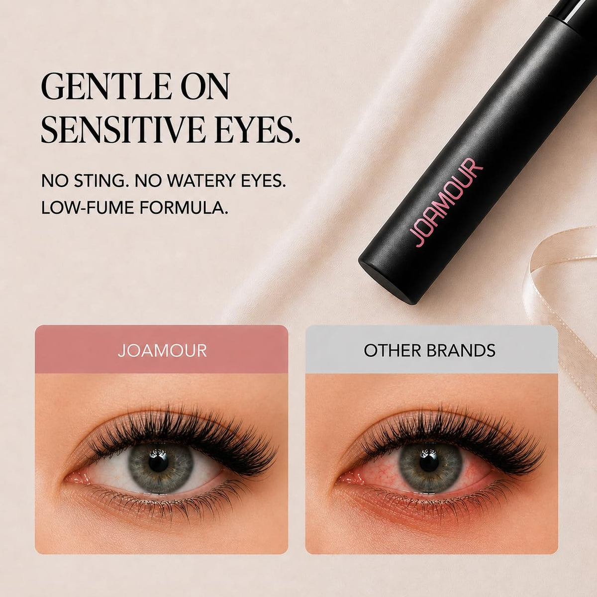 Lash Bond and Seal 2-in-1 Waterproof Clear Eyelash Adhesive for Extensions