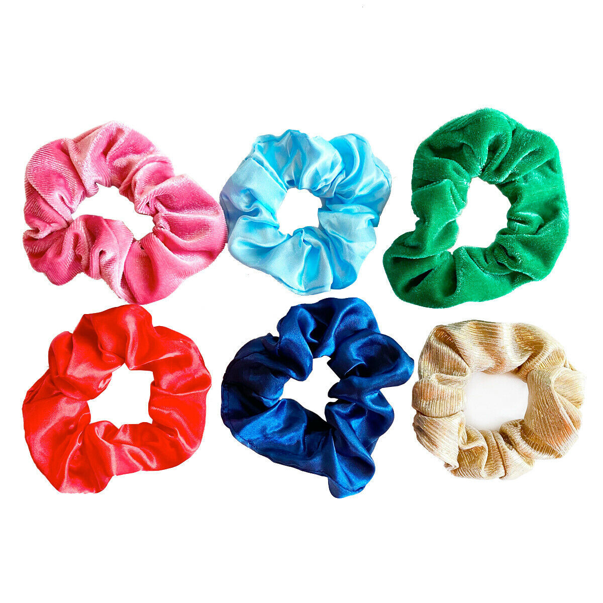 Women Owned Packed Party 6 Piece Scrunchie Set Stack'em
