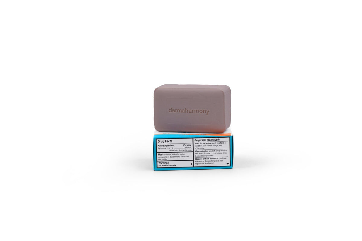 Pyrithione Zinc Bar Soap for Seborrheic Dermatitis & Skin Conditions - 4 oz, 10 Bars
