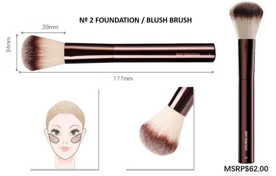 Makeup Brush for Face Blush Bronzer & Highlighter - Professional Quality