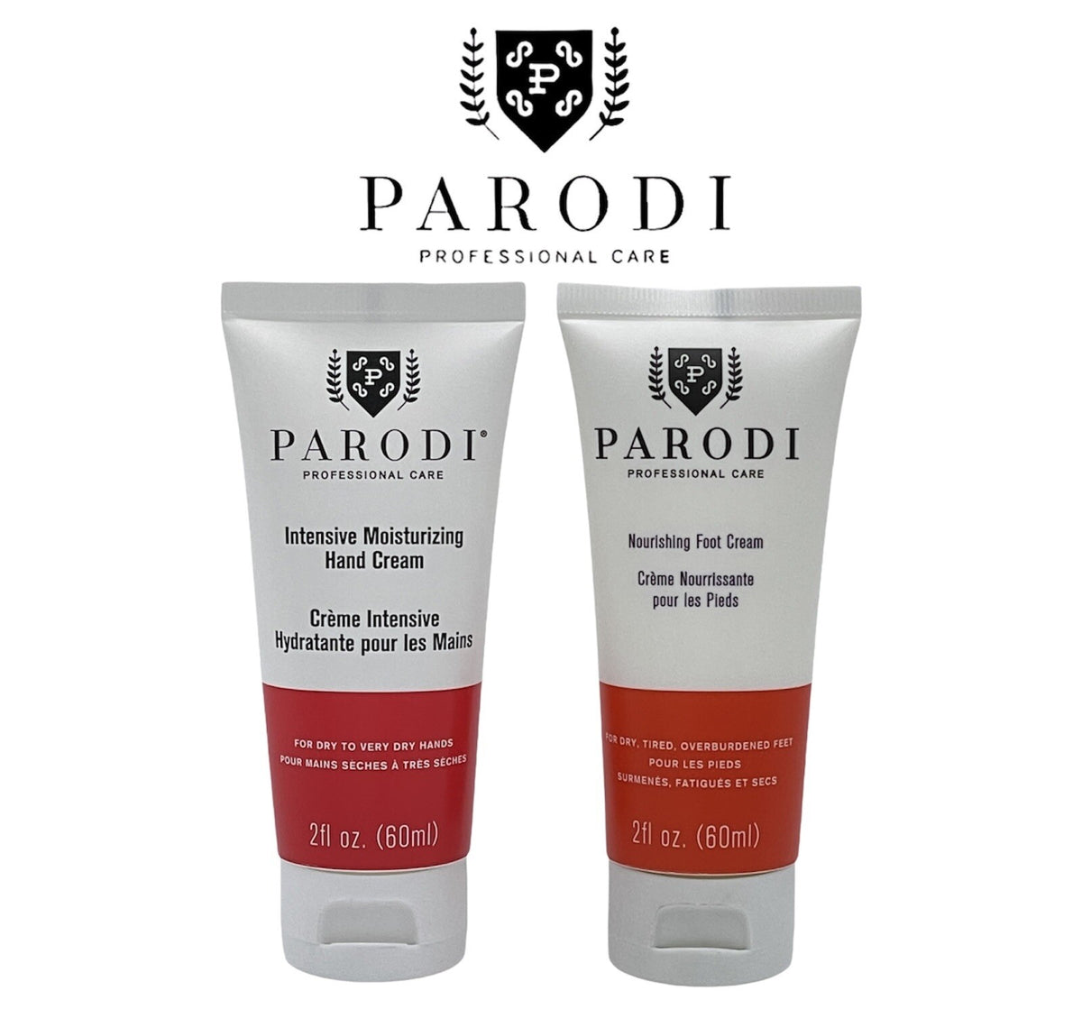 Nourishing Foot Cream & Intensive Hand Cream Set - 2 oz Moisturizers for Dry Skin
