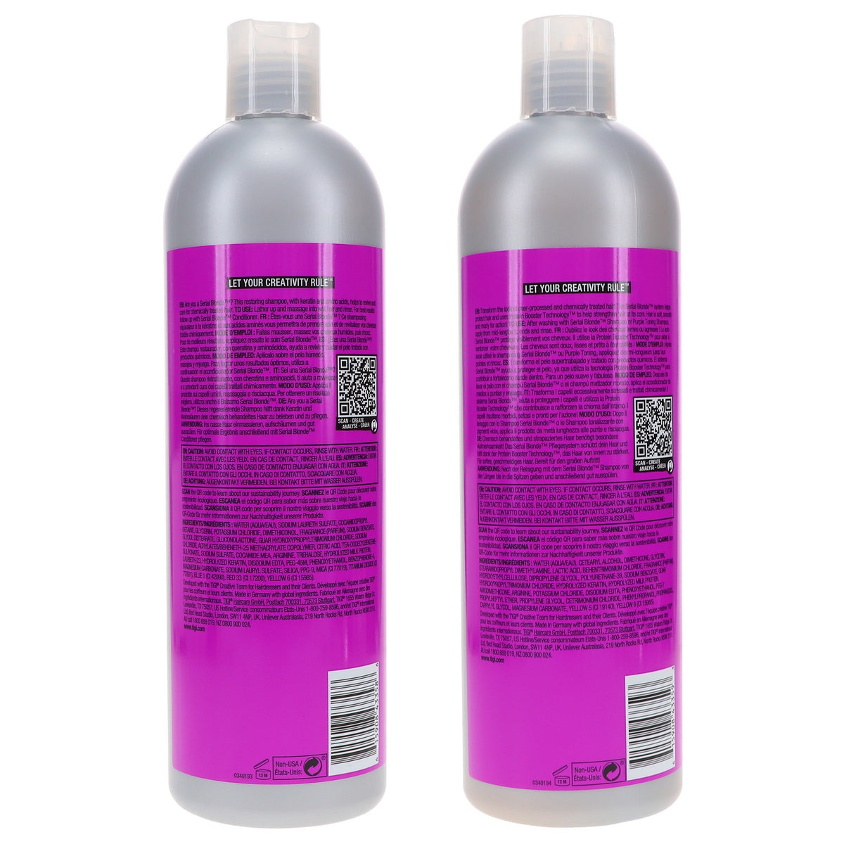 TIGI Serial Blonde Restoring Shampoo & Conditioner Combo Pack 25.36 oz