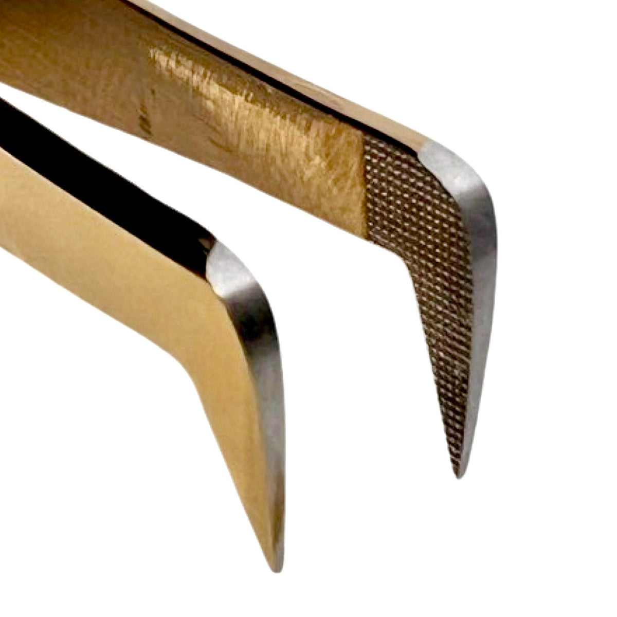 Russian 90° Mega Volume Lash Tweezers - Nano Tips, Gold