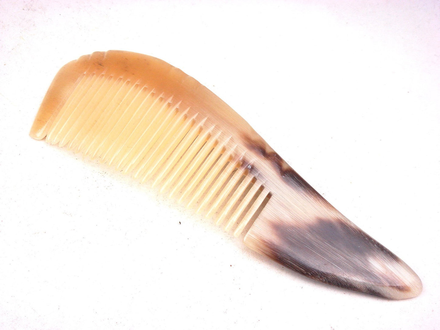 Ox Horn Handcrafted Pocket Comb - Unique Wooden Hair Organizer