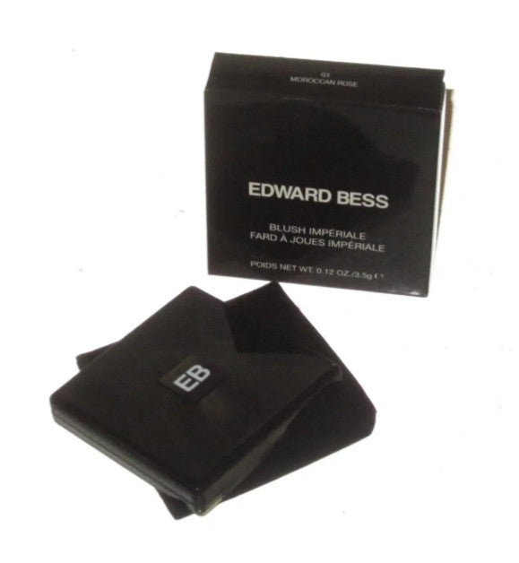 Edward Bess Blush Imperiale Moroccan Rose Mauve Face Powder - Natural Radiance, Compact & Brush Included