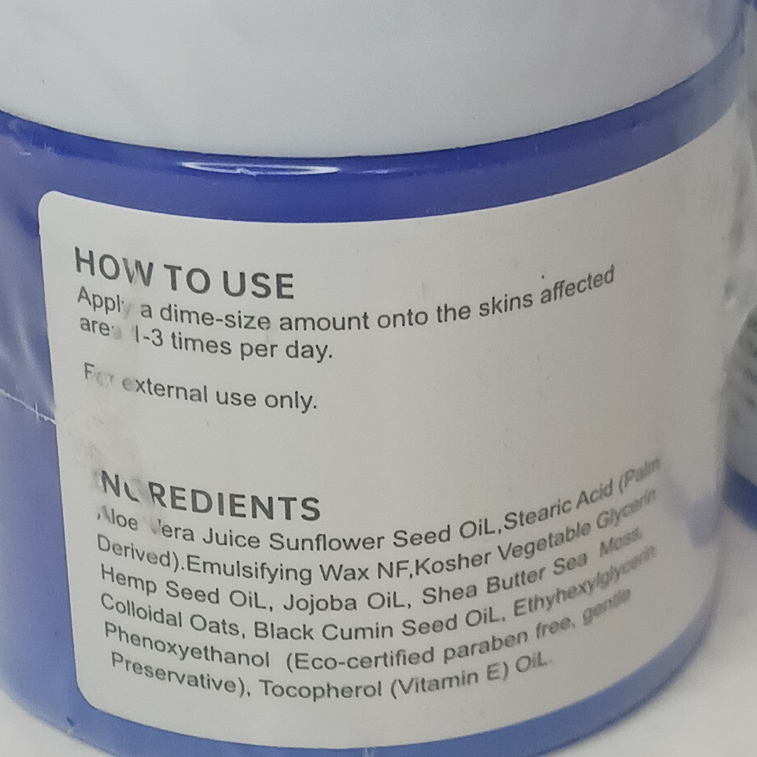 Eczema Skin Cream - Sea Moss, Aloe Vera & Oatmeal