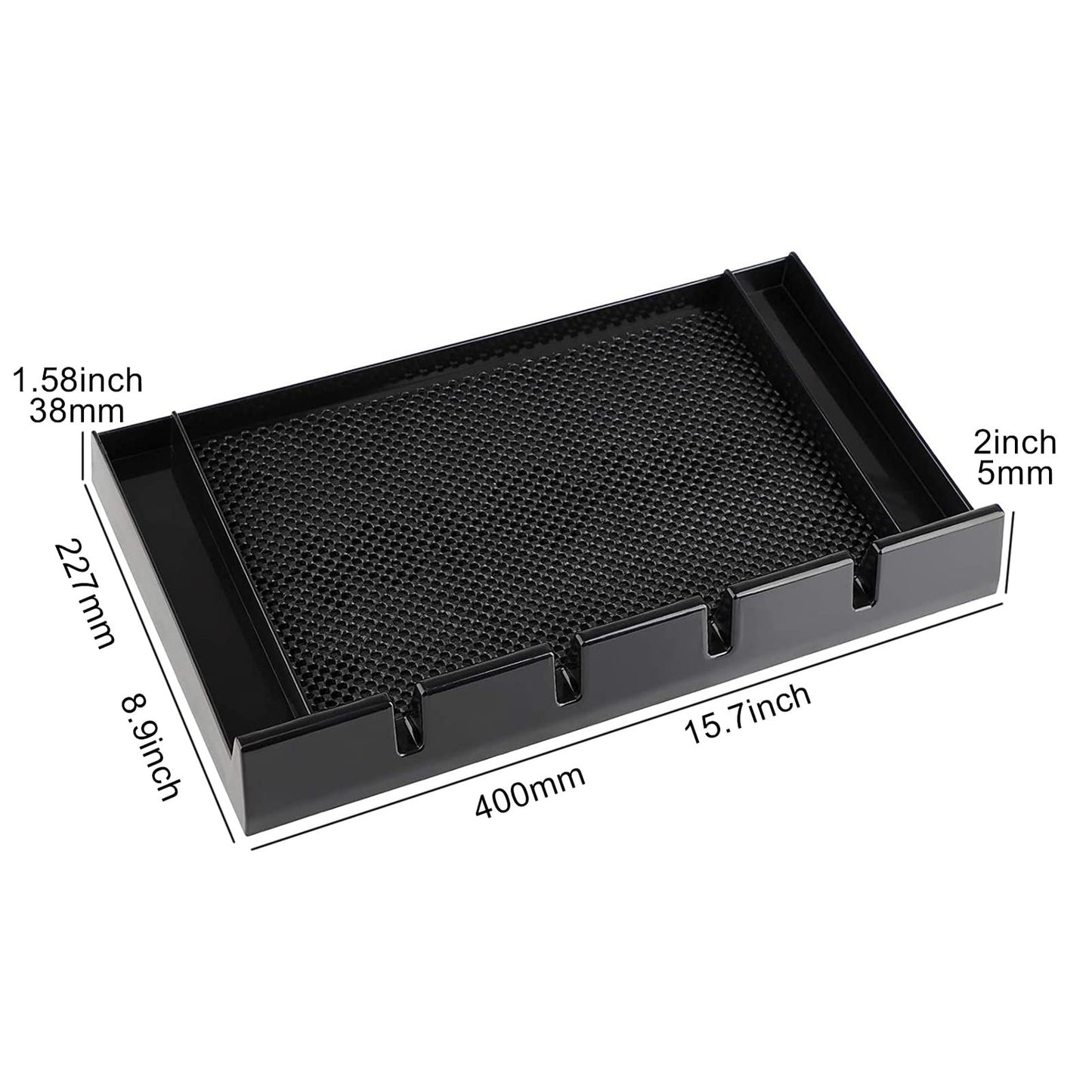 Barber Clipper Organizer Tray with Non-Slip Foam for Hair Trimmers & Tools