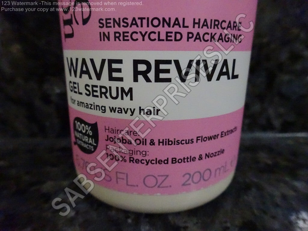 Wave Revival Gel Serum for Wavy Hair - 6 Bottles, 6.76 Fl oz Each