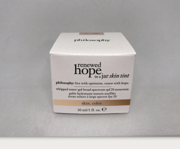 Philosophy Renewed Hope In A Jar Skin Tint SPF 20 - 4.5 Nude 1 oz (Pack of 2)