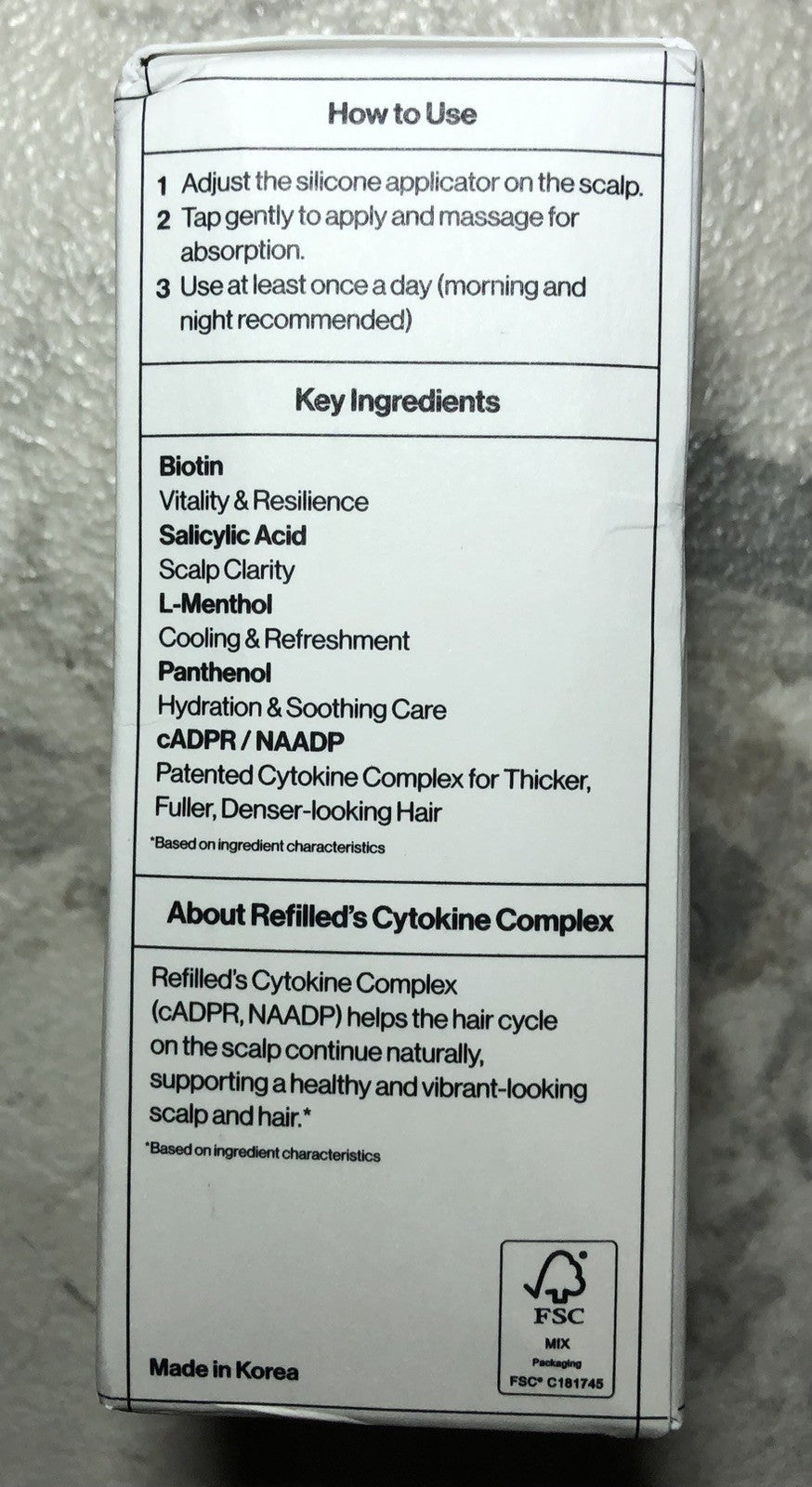 Refilled Hair Recovery Cytokine Booster Pro Daily Scalp Serum