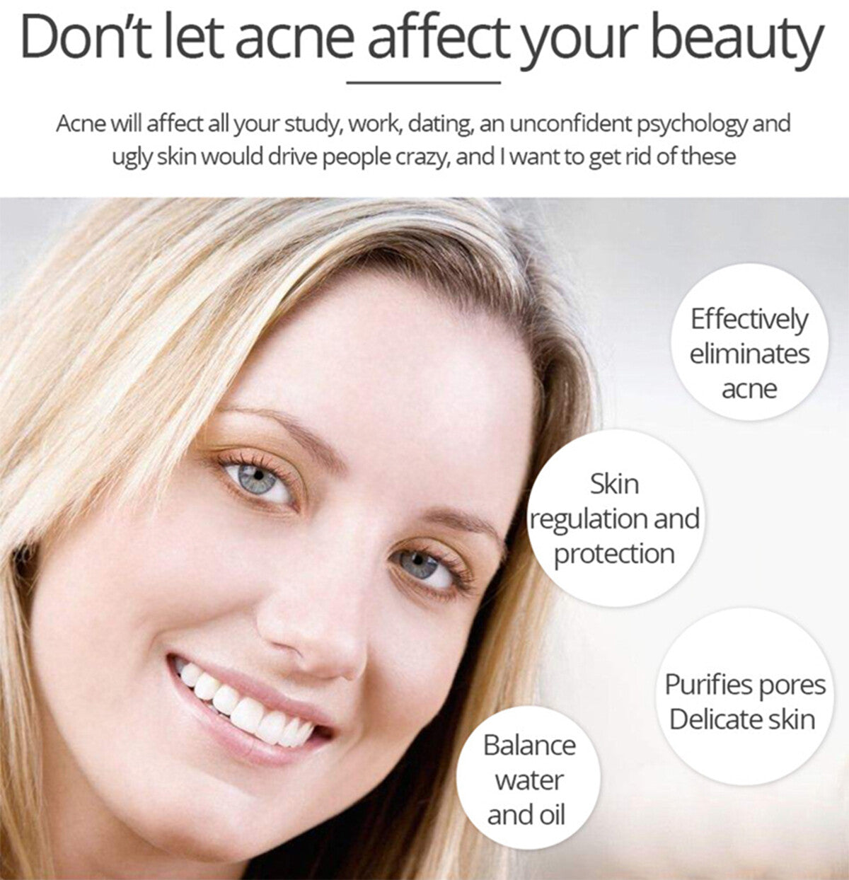 Anti-Acne Face Serum with Aloe Vera & Salicylic Acid for Skin Repair