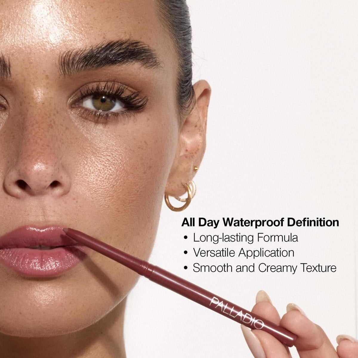Waterproof Retractable Lip Liner Pencil - Long Lasting & Nourishing, Coffee