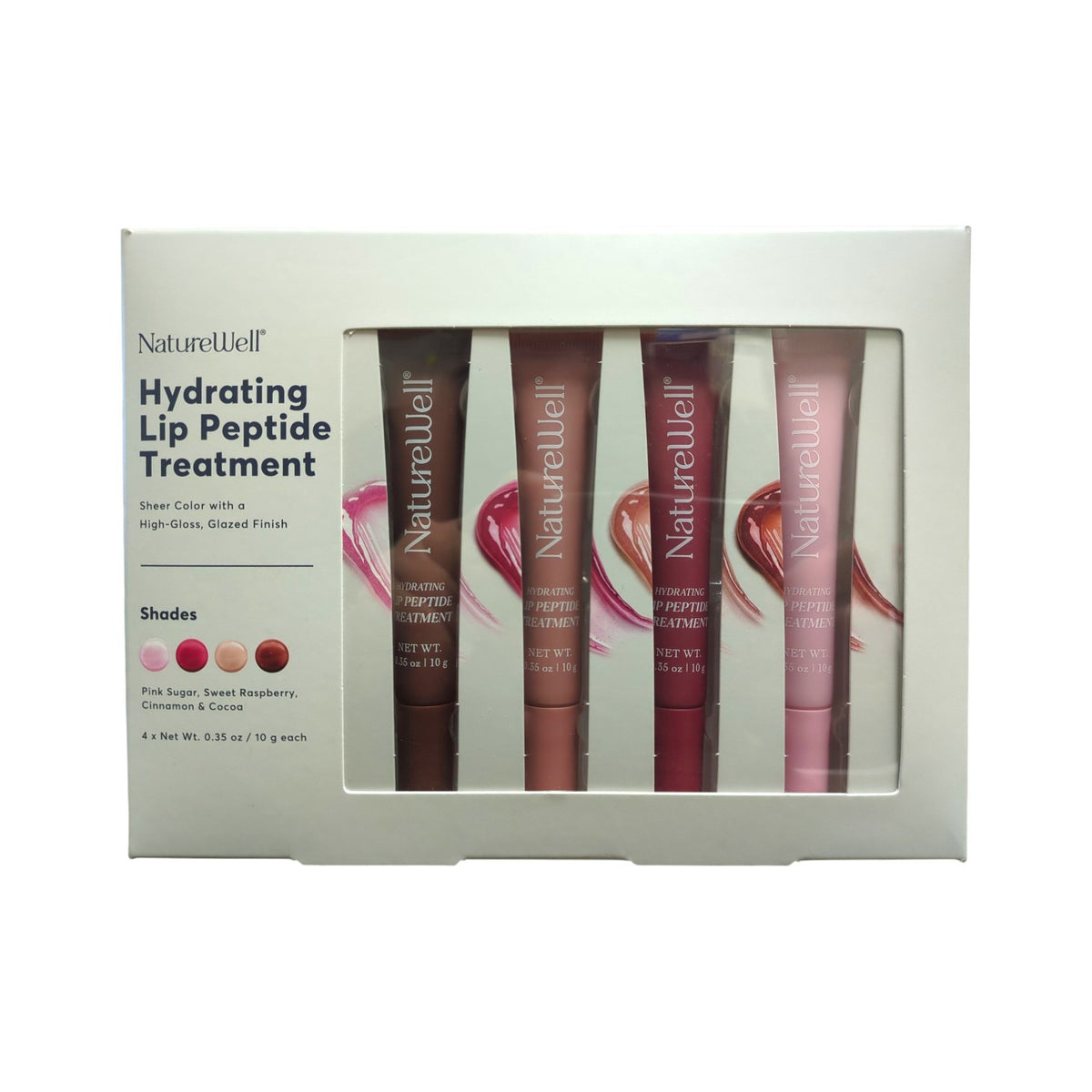 Hydrating & Tinted Lip Peptide Set - 4 Shades for Moisture & Plumpness