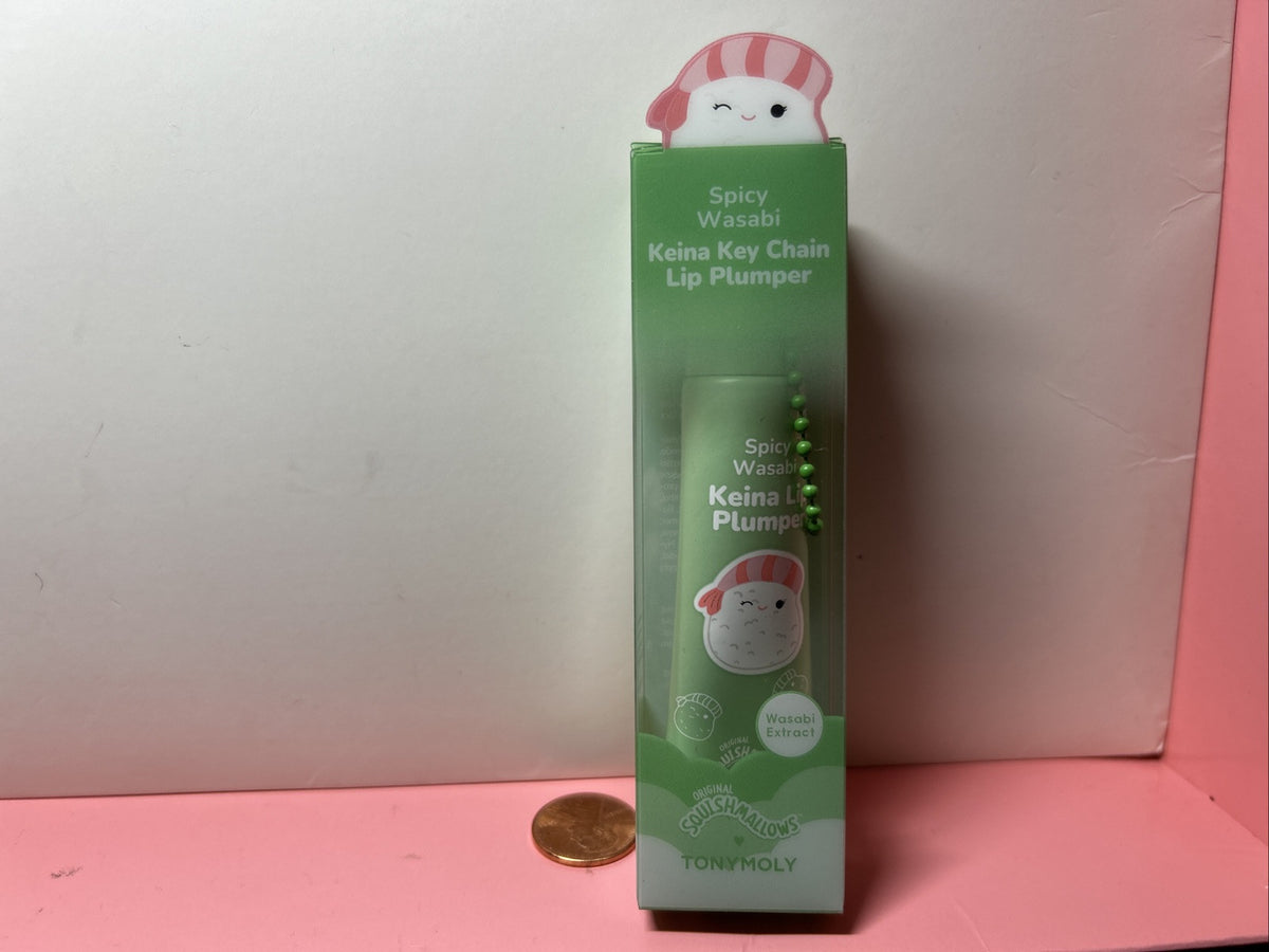 Tony Moly Squismallows Spicy Wasabi Lip Plumper Key Chain 11g Exp 2026