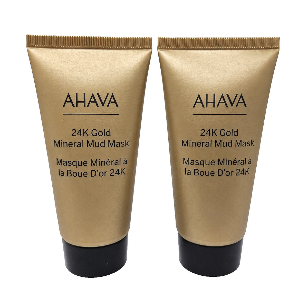 AHAVA 24K Gold Mineral Mud Mask – 1.7 fl oz (Lot of 2)