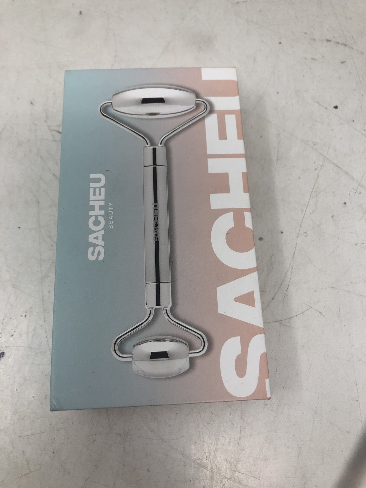 Stainless Steel Face Roller & Travel Pouch - Reusable Skin Care Tool