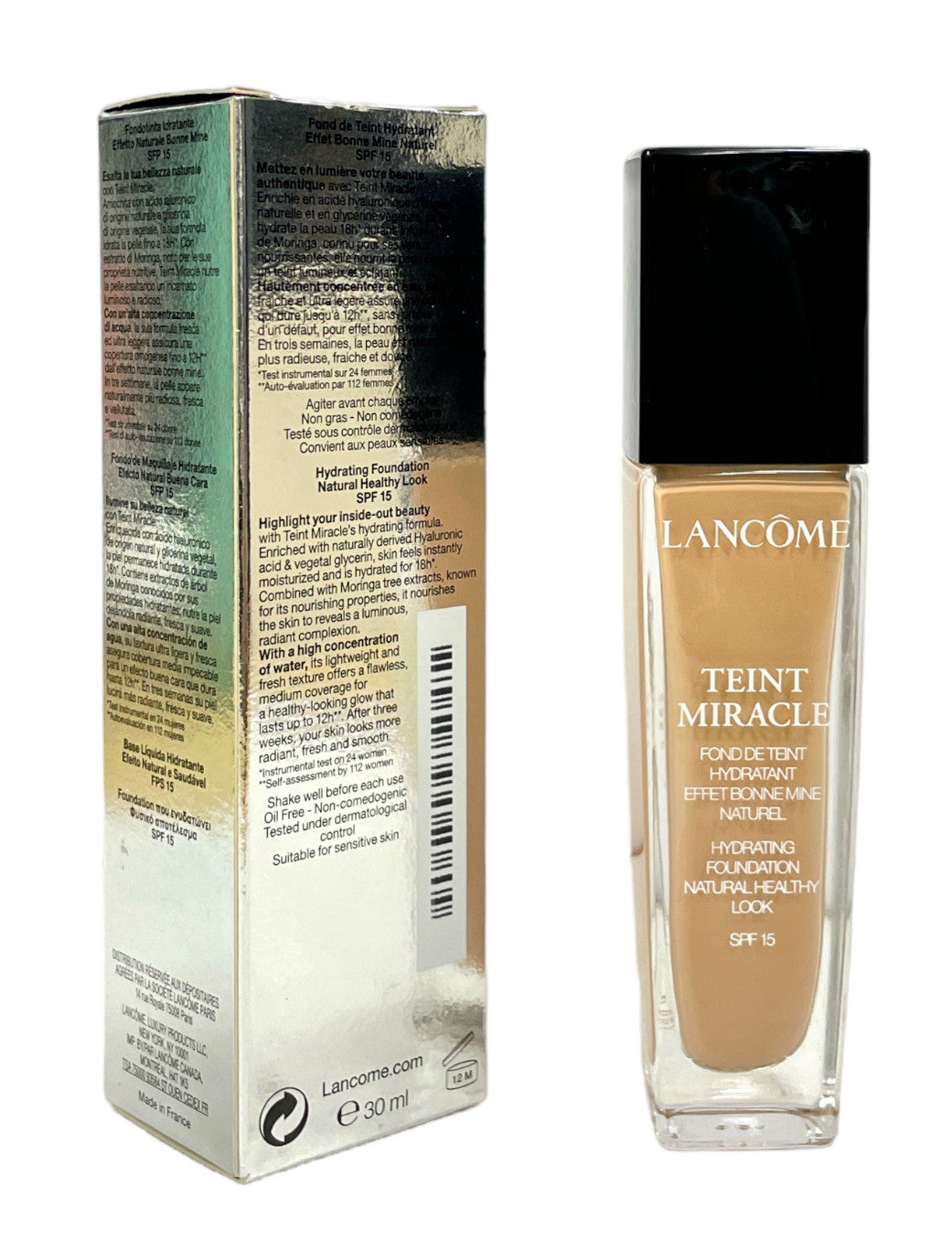 Lancome Teint Miracle SPF 15 Buildable Coverage Foundation - 1oz/30ml, Multiple Shades