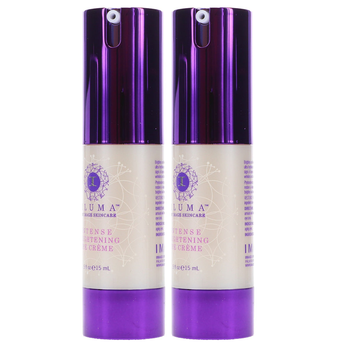 Brightening Eye Cream for Dark Circles and Puffiness - 0.5 oz 2 Pack