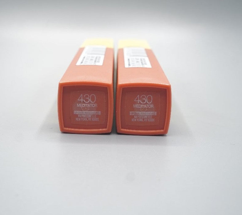 Maybelline Super Stay Matte Ink Liquid Lipstick 430 Meditator 2 Pack - Limited Emoji Packaging