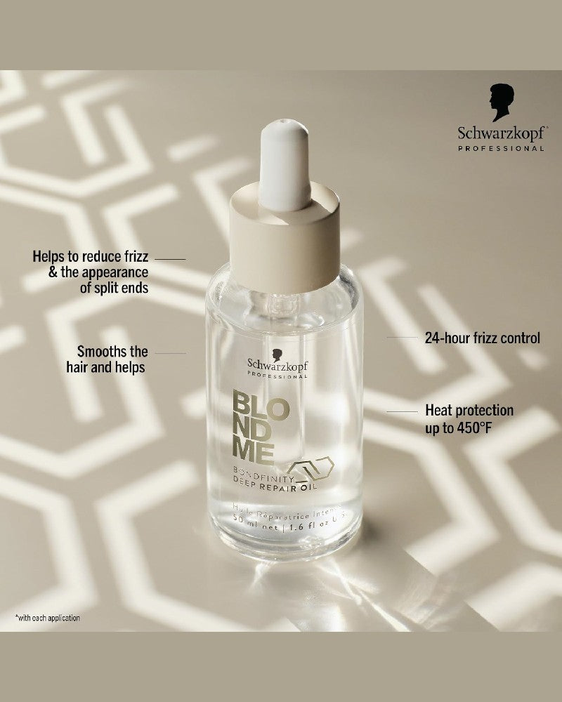 Deep Repair Hair Oil for Blonde Hair 50ml - Thermal & Frizz Control