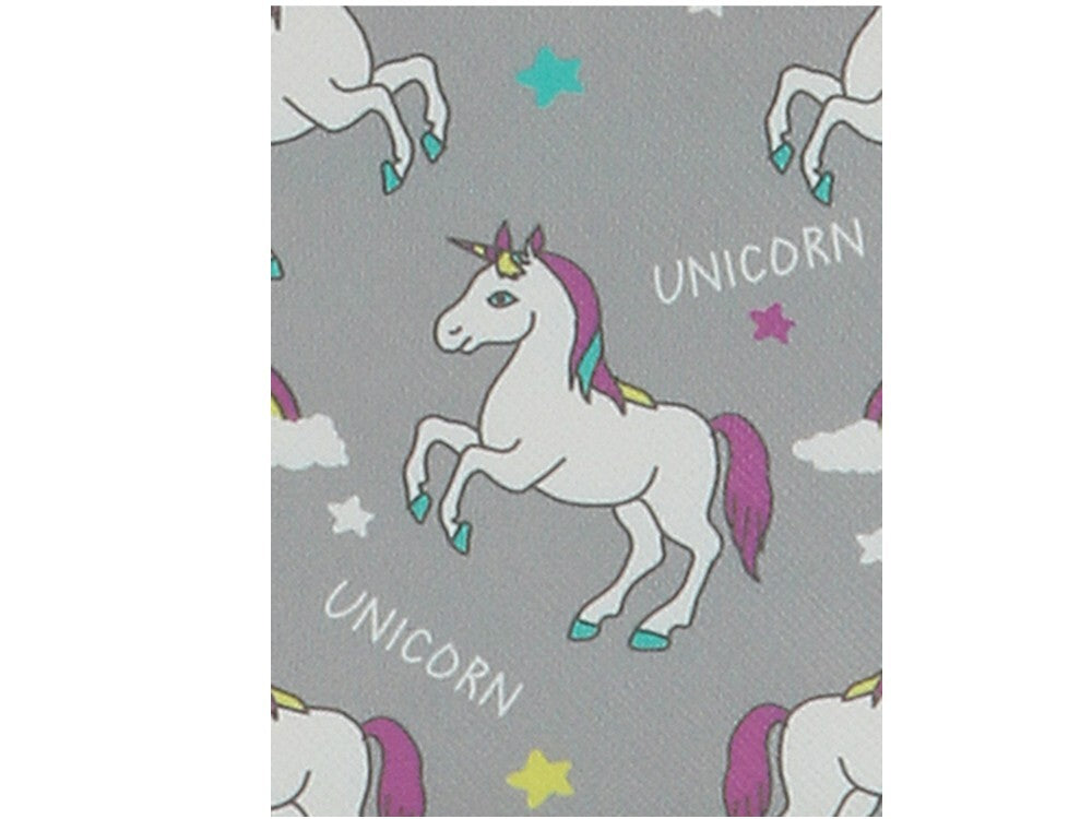 Unisex Rainbow Unicorn Vinyl Clutch & Makeup Pouch Set - 3 Pieces