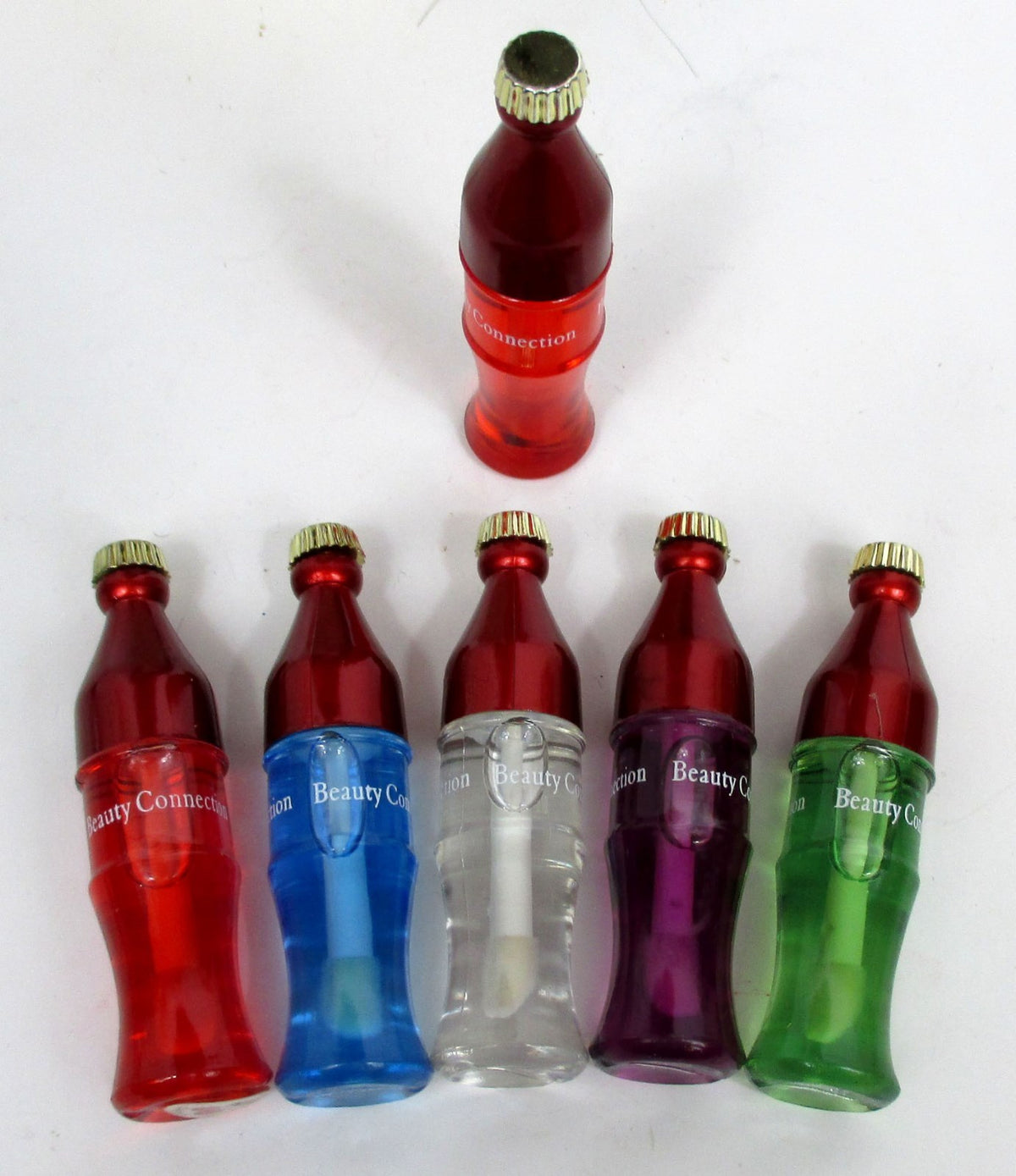Fruit Flavor Lip Gloss Set - Cola Bottle Shape, Assorted Flavors, 3.5" Long