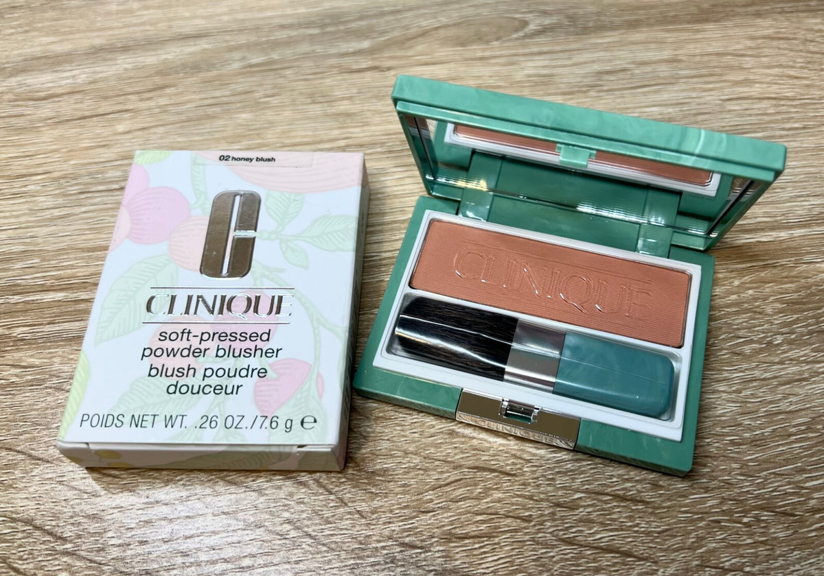 Clinique Soft Pressed Powder Blusher 02 Honey Blush Full Size 0.26oz - Face Makeup