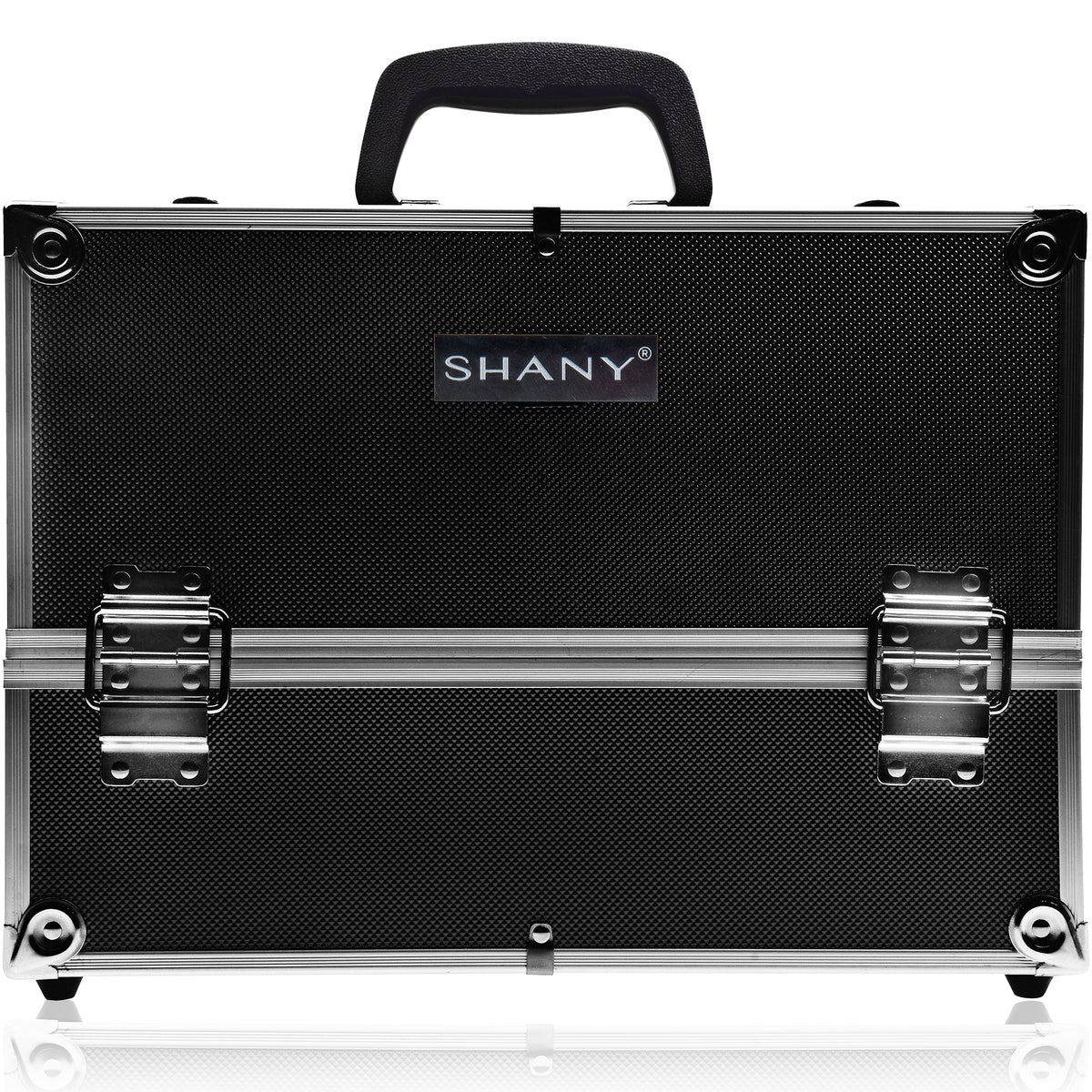 Professional Makeup Train Case with Shoulder Strap and Locks - High Capacity Storage