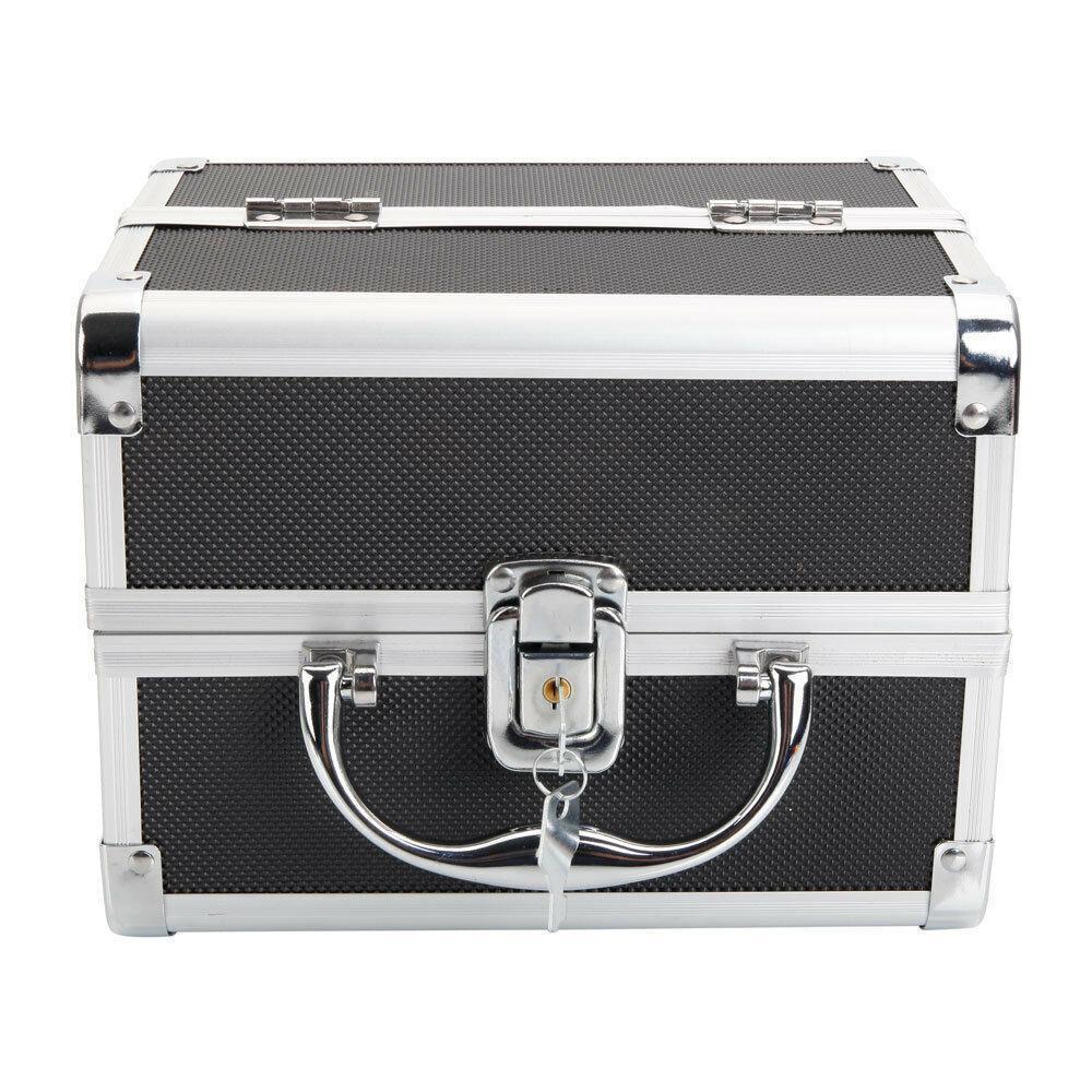 Aluminum Rolling Makeup & Jewelry Organizer Trolley with Handle - Salon & Travel
