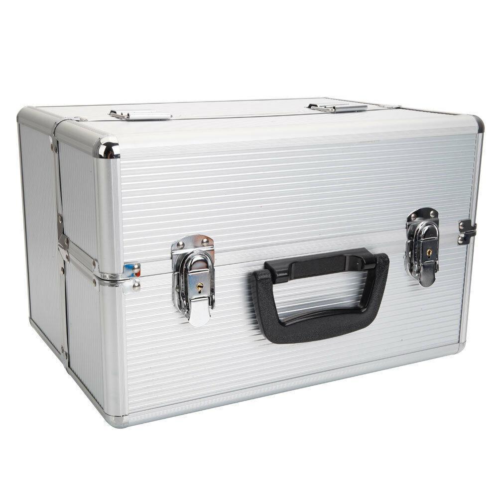 Aluminum Rolling Makeup & Jewelry Organizer Trolley with Handle - Salon & Travel
