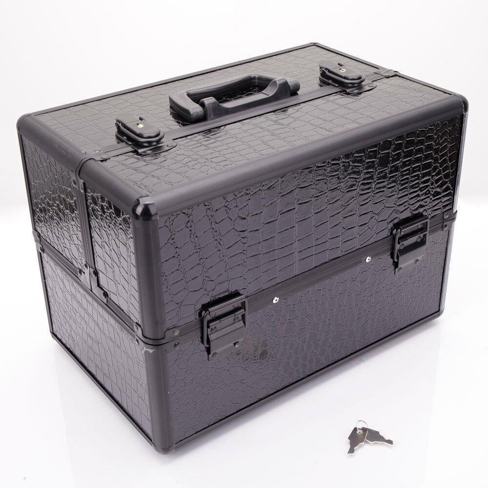 Aluminum Rolling Makeup & Jewelry Organizer Trolley with Handle - Salon & Travel